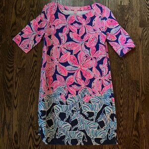 Lilly Pulitzer Pink Label Floral Zebra Dress